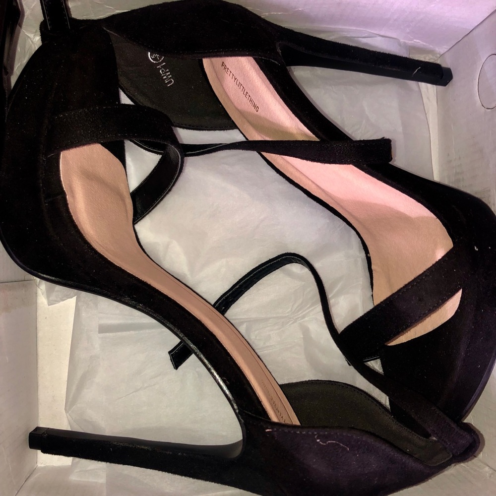 Black Strap Heels